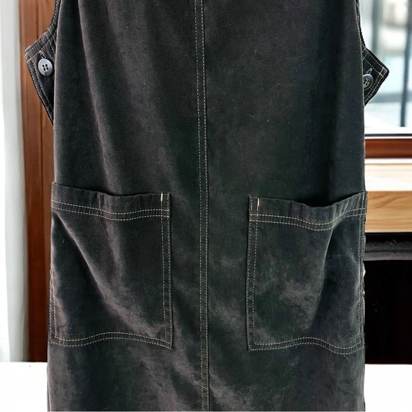 HSZ Studio Long Sleeveless Olive Color Dress Size S - Picture 8 of 13